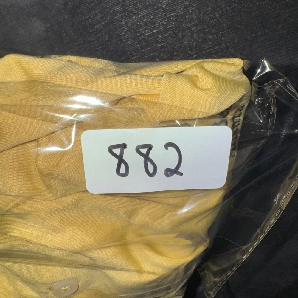 Mens XL Adidas Polo Shirt Yellow Excellent Bear's Best Atlanta Golf ClimaLite